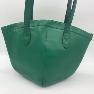 VTG Didier Lamarthe Green Leather Bag